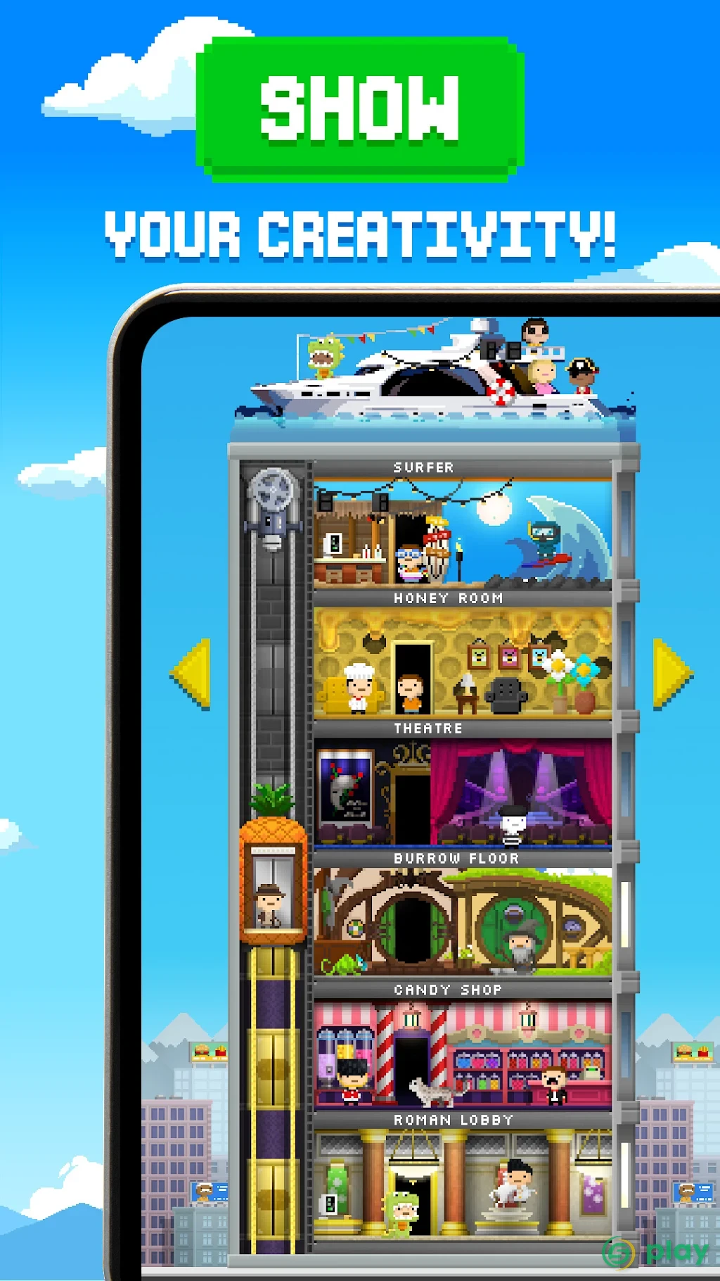 Tiny Tower - 8 Bit Life Simulator — скриншот 3