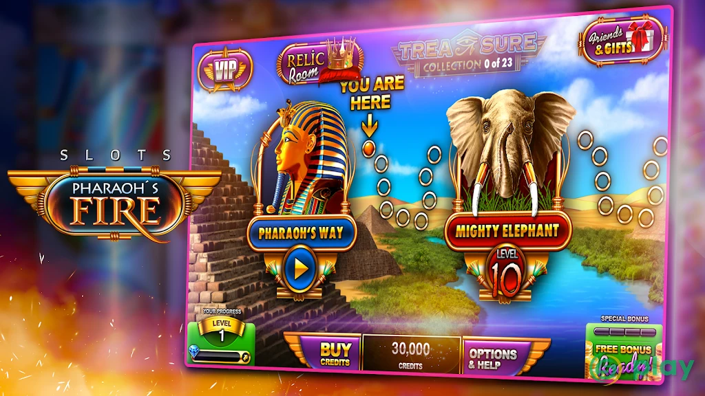 Slots - Pharaoh's Fire — скриншот 1