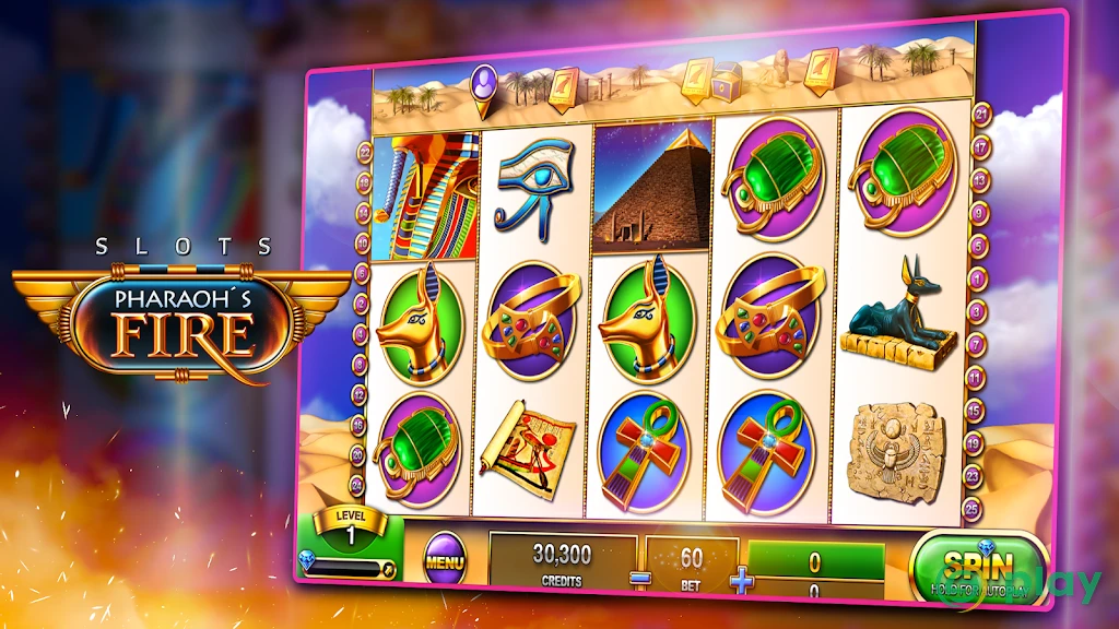 Slots - Pharaoh's Fire — скриншот 2