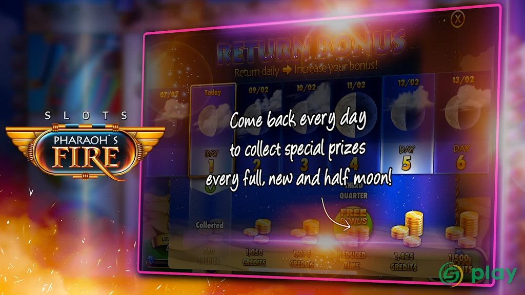 Slots - Pharaoh's Fire — скриншот 7