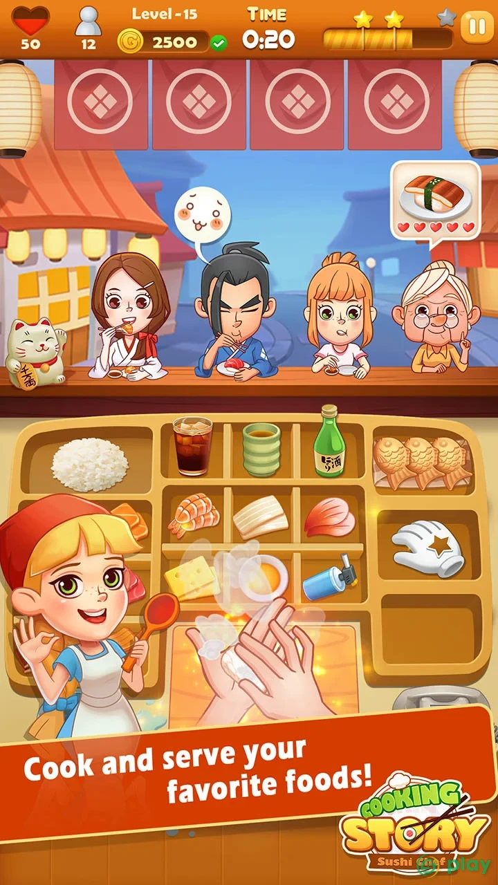 Sushi Master - Cooking story — скриншот 1
