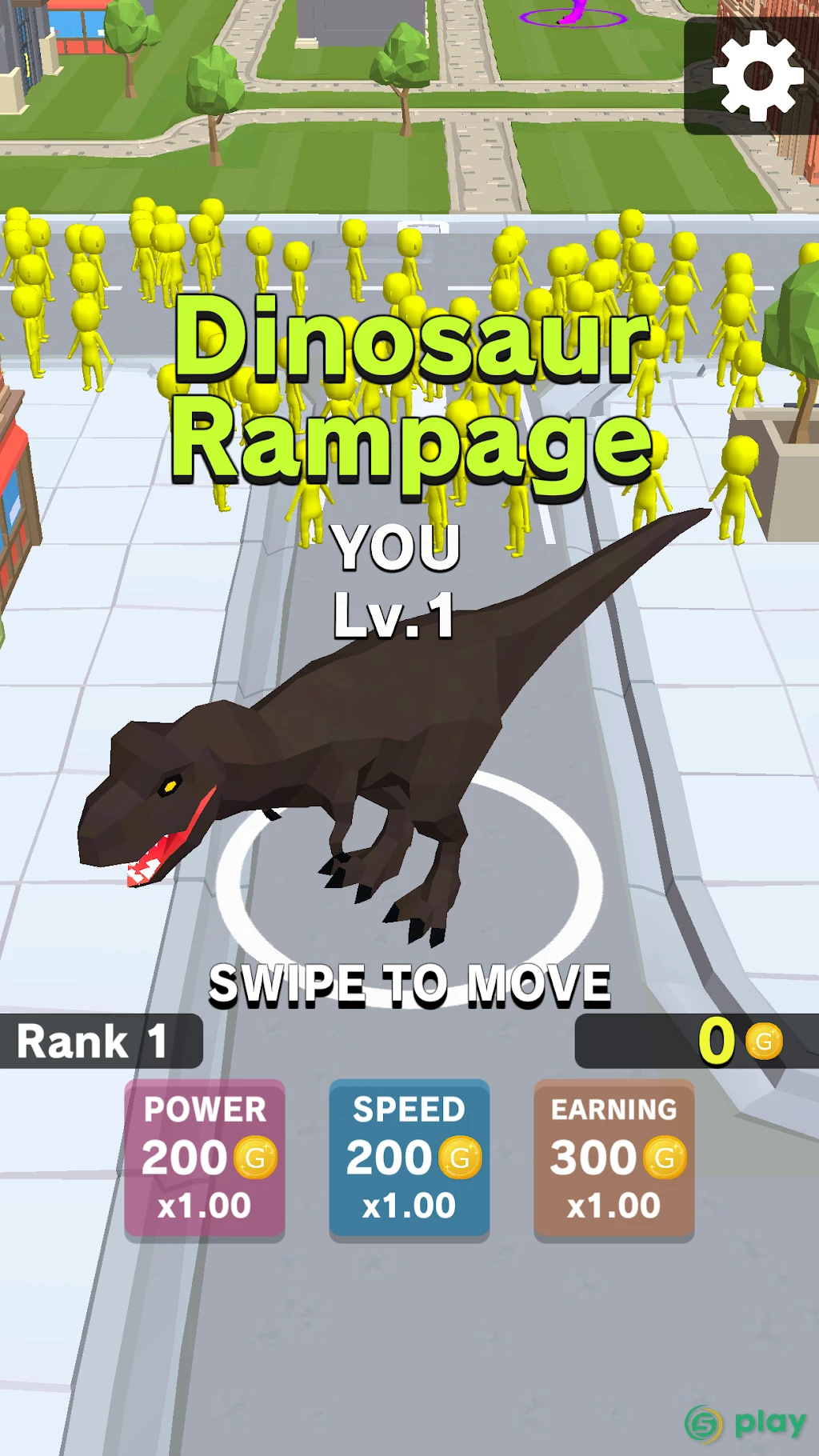 Dinosaur Rampage — скриншот 1