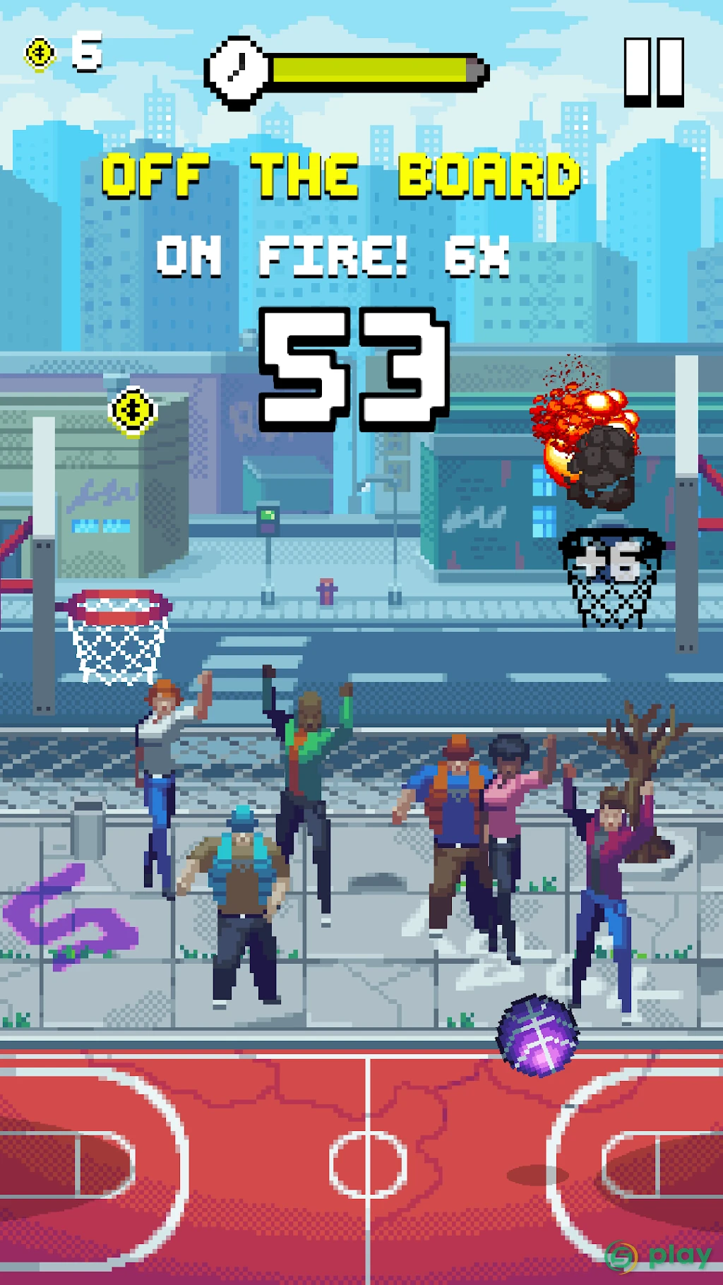 Bouncy Hoops — скриншот 1