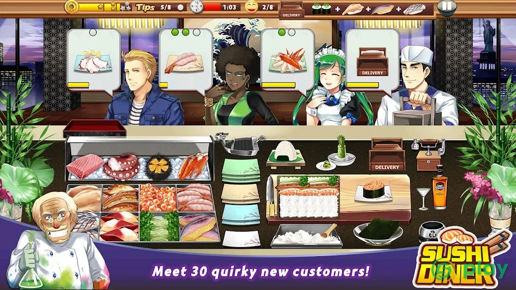 Sushi Diner - Fun Cooking Game — скриншот 3
