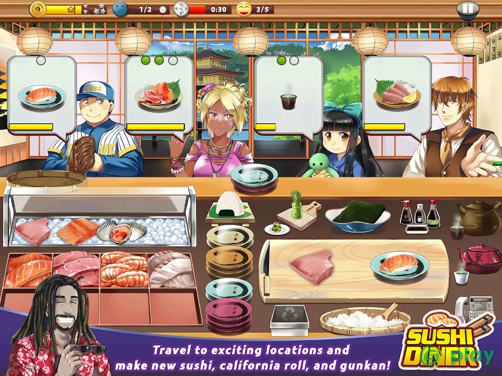 Sushi Diner - Fun Cooking Game — скриншот 5