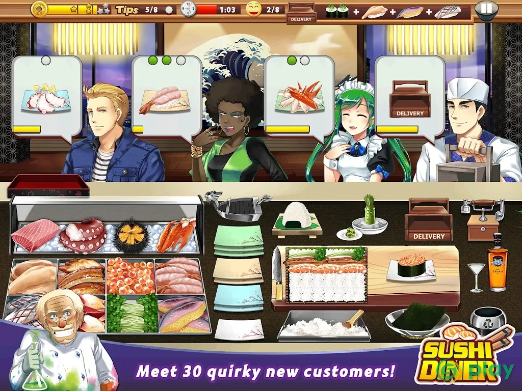 Sushi Diner - Fun Cooking Game — скриншот 7