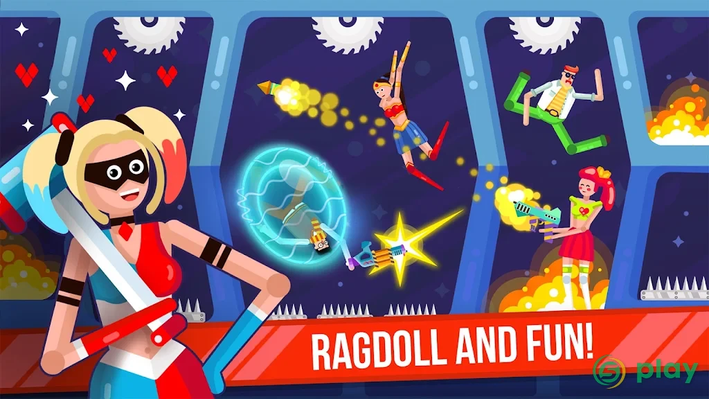 Ragdoll Rage: Heroes Arena — скриншот 3