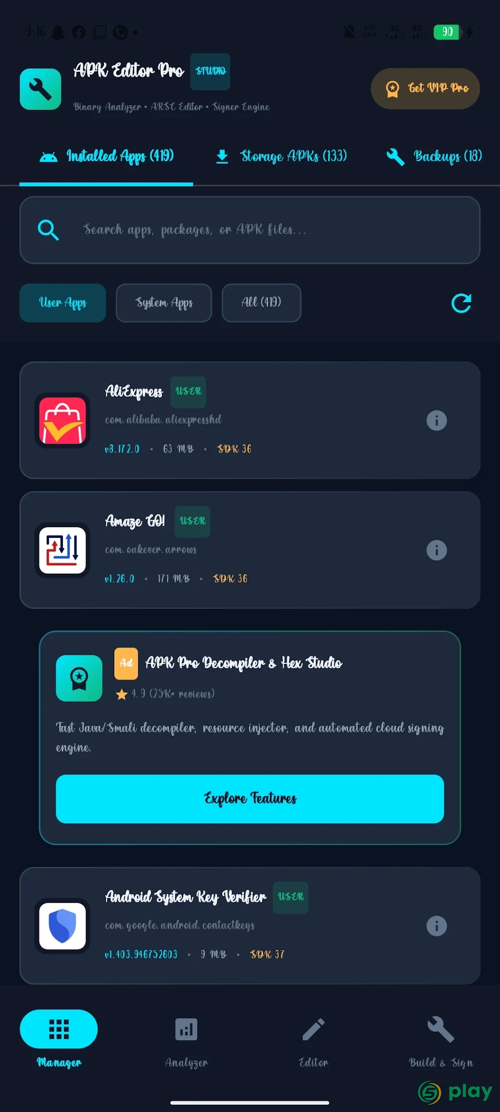 APK Editor Pro — скриншот 1