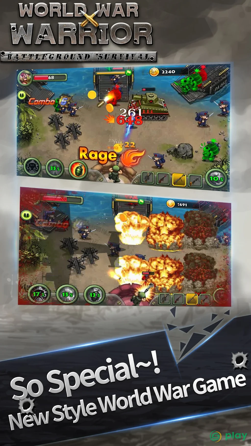 World War Warrior - Battleground Survival — скриншот 1