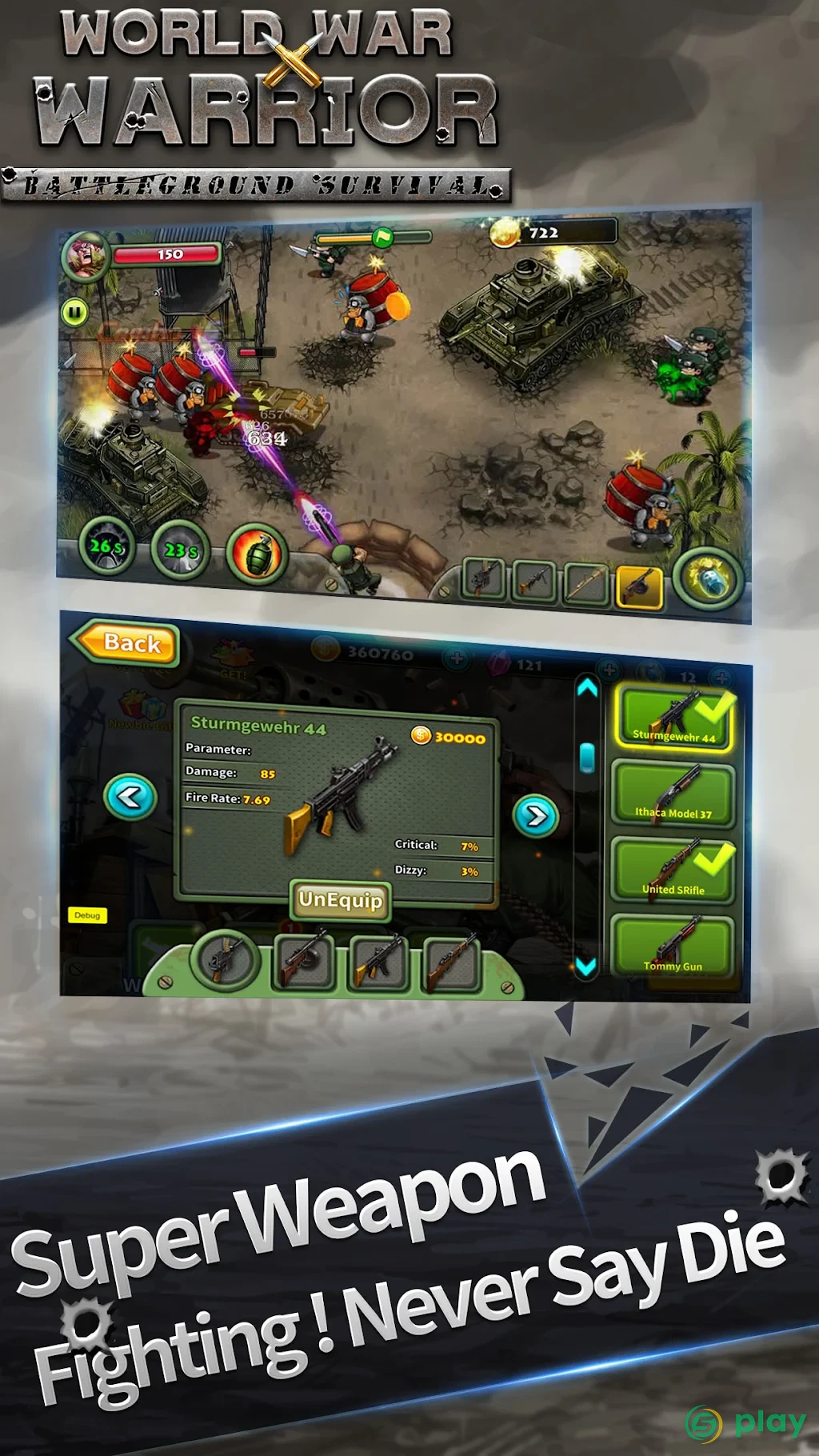 World War Warrior - Battleground Survival — скриншот 3