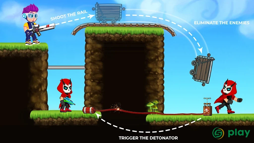 Stickman Reborn - Free Puzzle Shooting Games 2020 — скриншот 4
