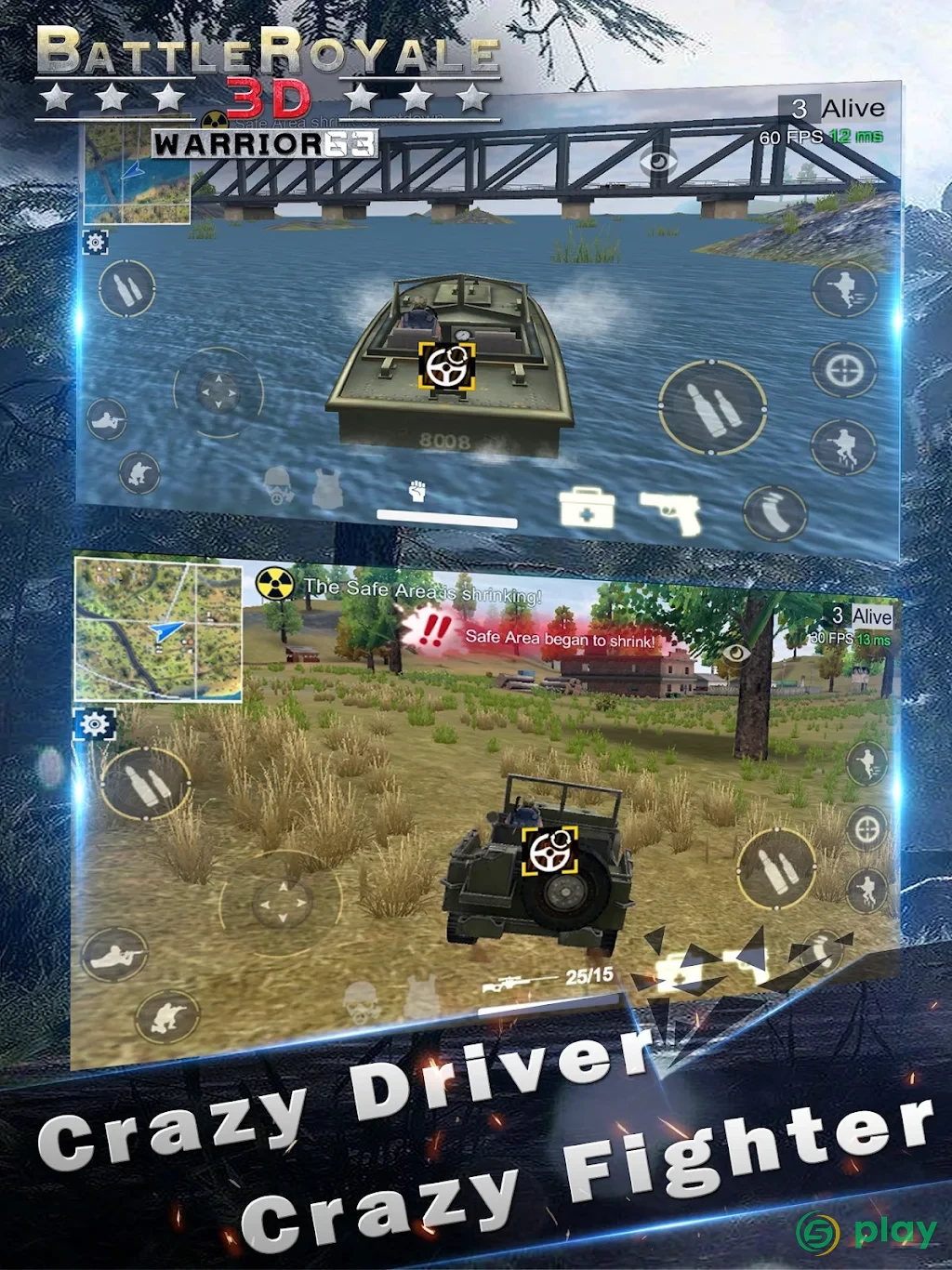 Battle Royale 3D - Warrior63 — скриншот 6