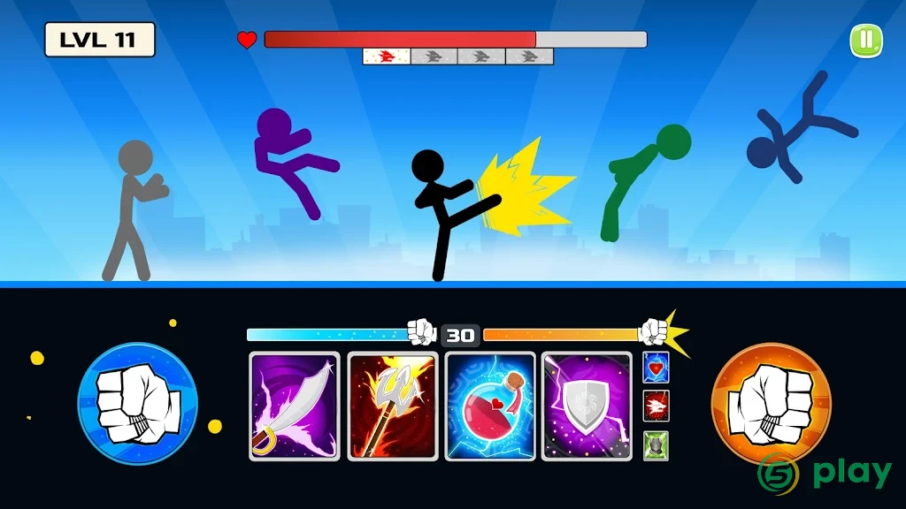 Stickman Fighter: Mega Brawl — скриншот 1