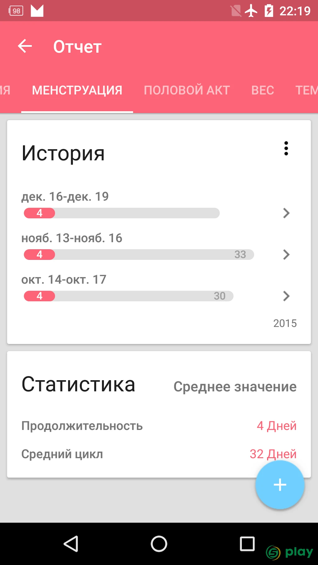 Женский Календарь Pro — скриншот 8