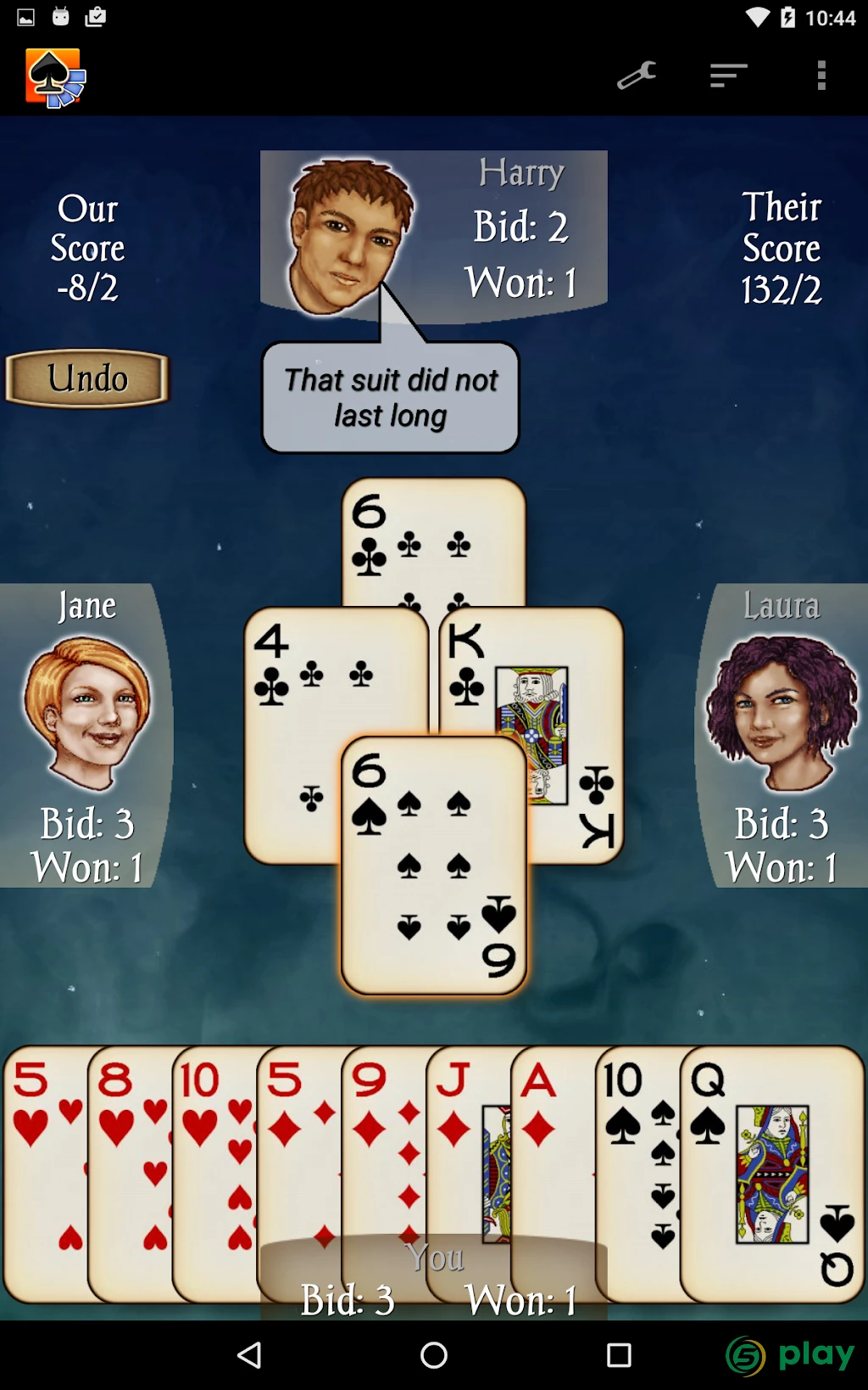 Spades — скриншот 11