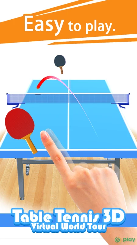 Table Tennis 3D Virtual World Tour Ping Pong Pro — скриншот 1