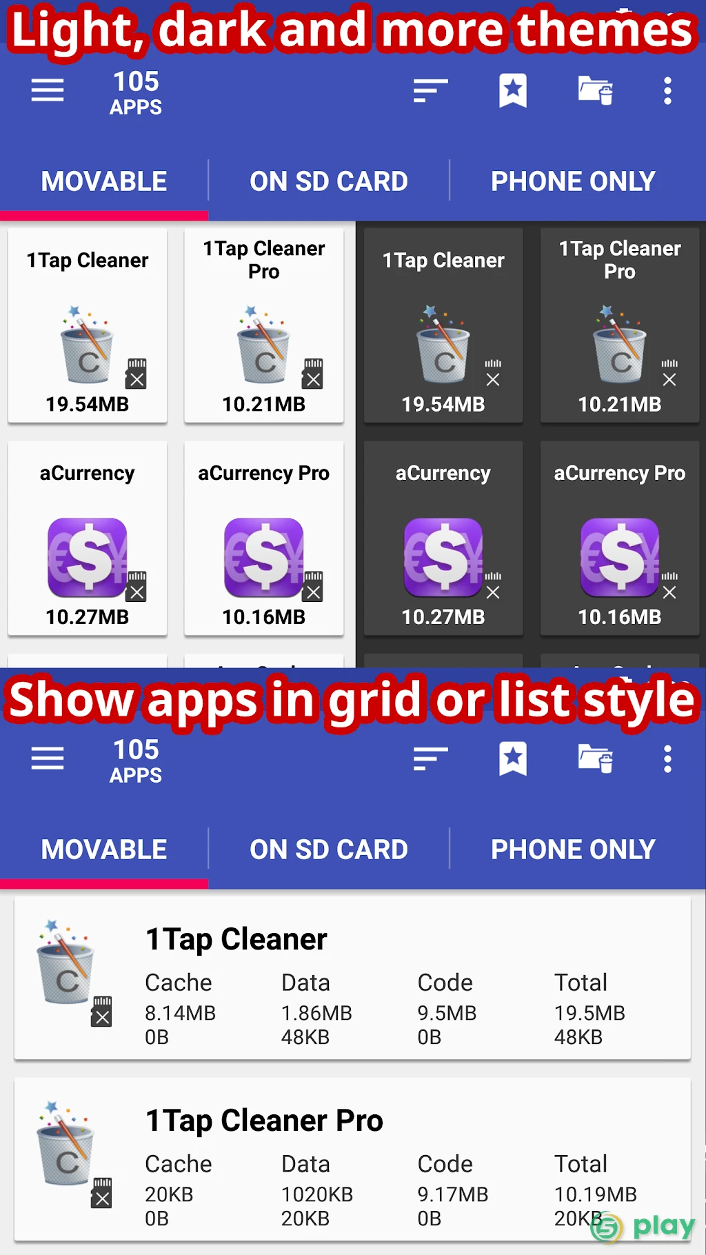 AppMgr Pro III (App 2 SD) — скриншот 5