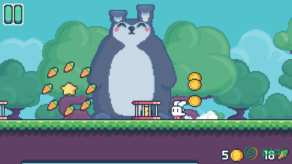 Yeah Bunny 2 - pixel retro arcade platformer — скриншот 3