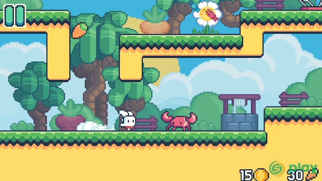 Yeah Bunny 2 - pixel retro arcade platformer — скриншот 4