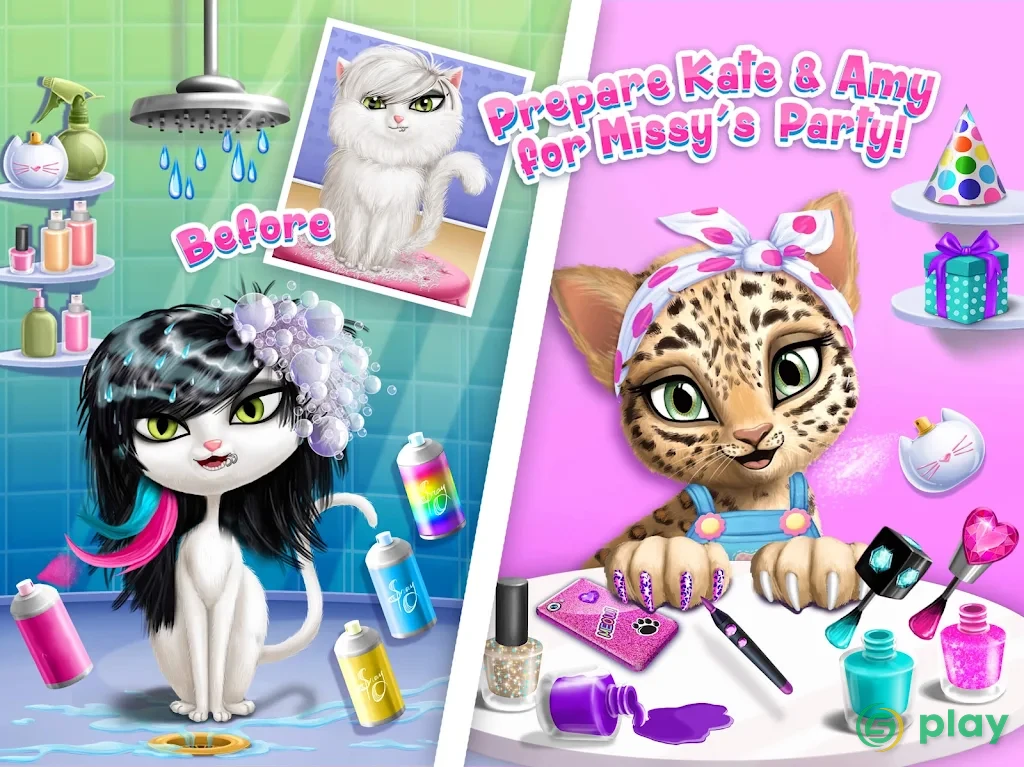Cat Hair Salon Birthday Party - Virtual Kitty Care — скриншот 10