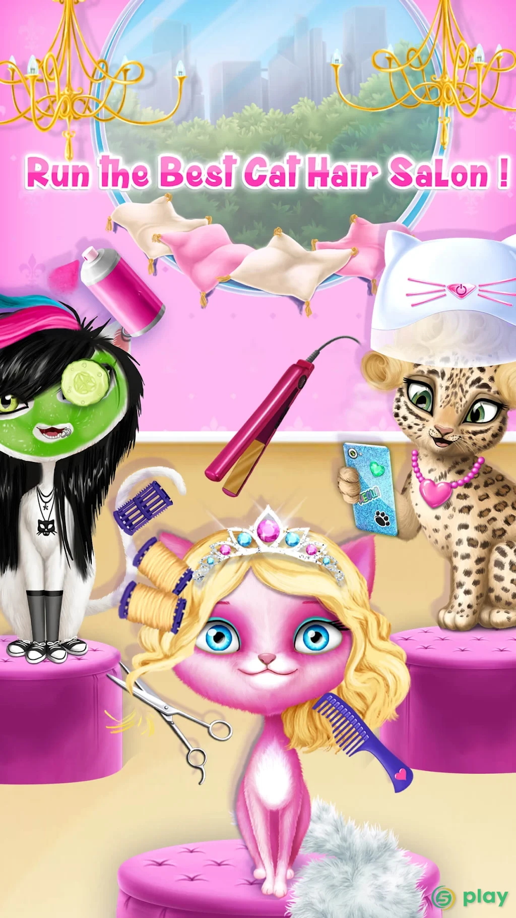 Cat Hair Salon Birthday Party - Virtual Kitty Care — скриншот 3
