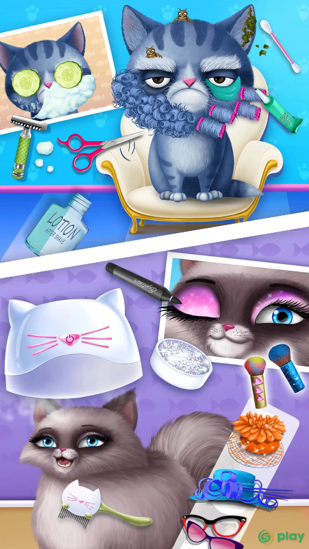 Cat Hair Salon Birthday Party - Virtual Kitty Care — скриншот 5