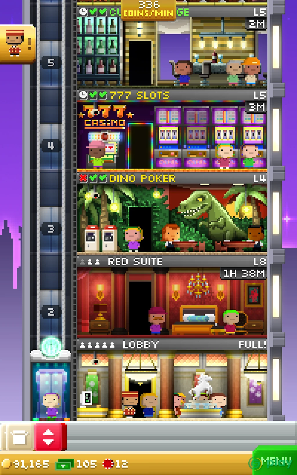 Tiny Tower Vegas — скриншот 6