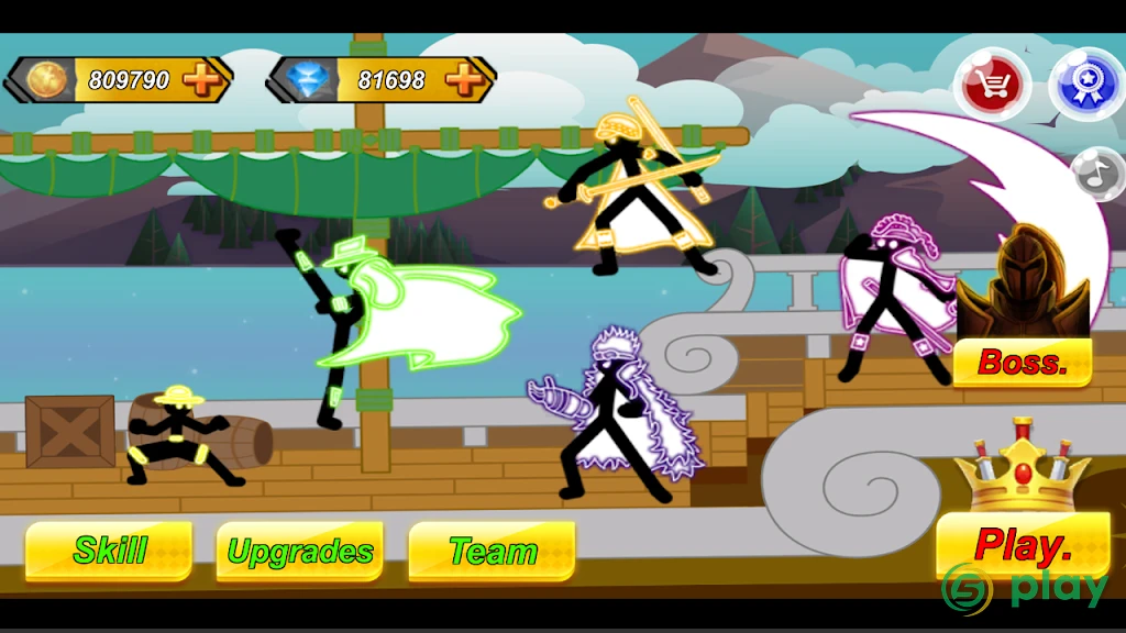 Stickman Hero - Pirate Fight — скриншот 1
