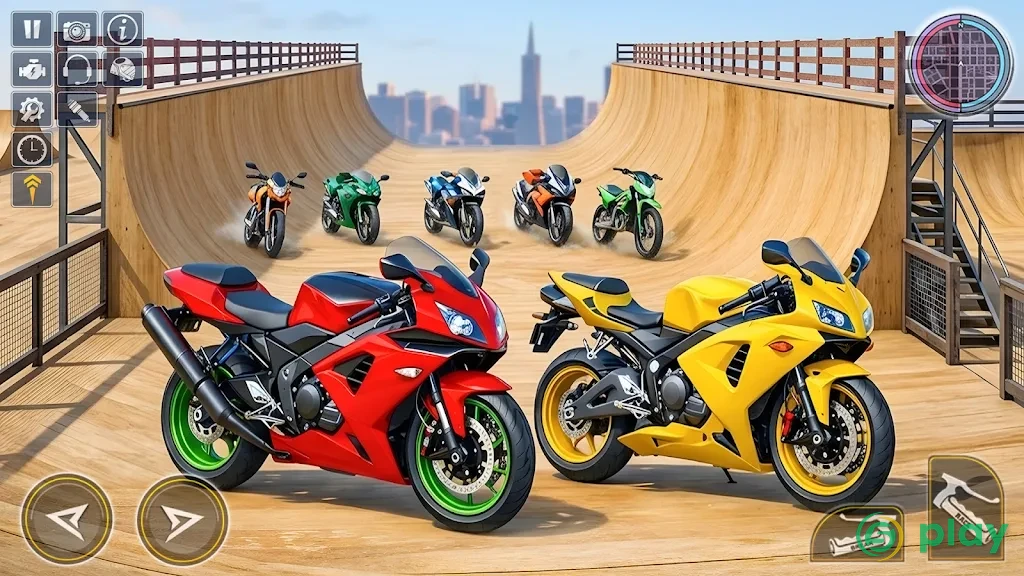 Bike Impossible Tracks Race: 3D Motorcycle Stunts — скриншот 1
