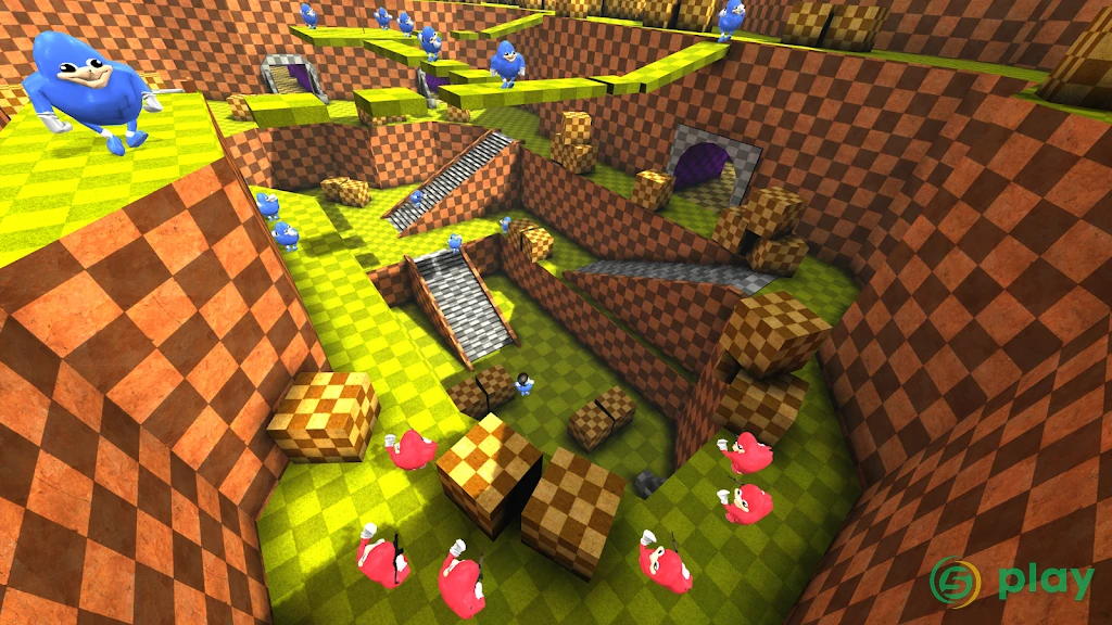 Ugandan Chungus and Knuckles Battle Royale Online — скриншот 2