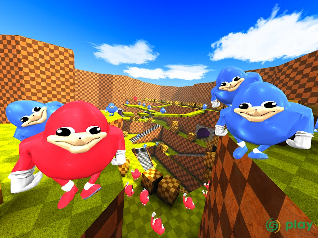 Ugandan Chungus and Knuckles Battle Royale Online — скриншот 9