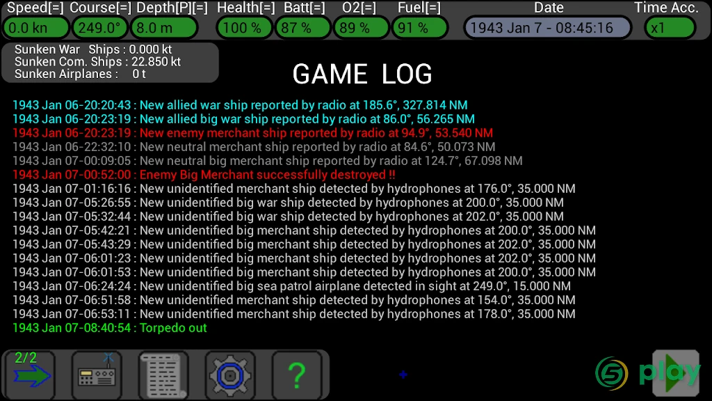 U-Boat Simulator — скриншот 8