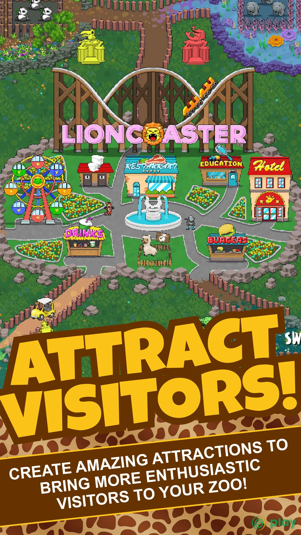 Idle Zoo Tycoon: Tap, Build & Upgrade a Custom Zoo — скриншот 1