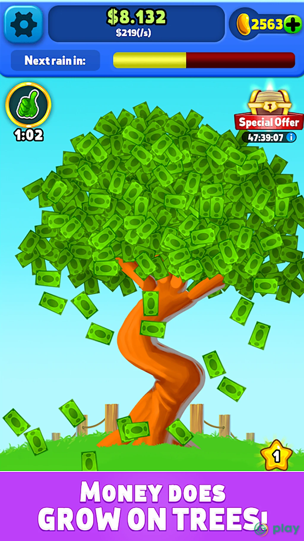 Money Tree - Clicker Game — скриншот 1