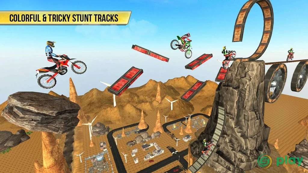 Bike Stunts - Desert — скриншот 2
