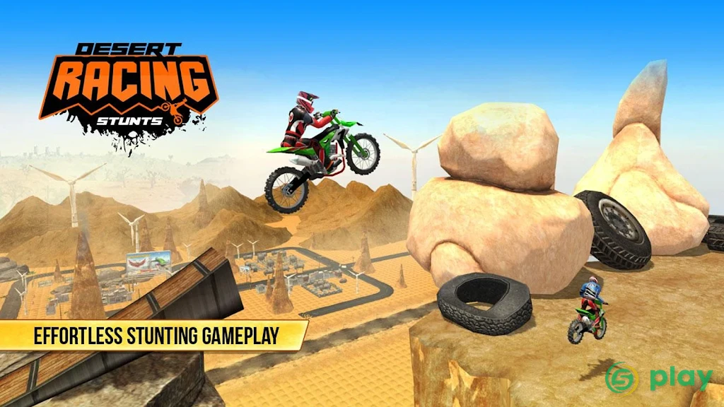 Bike Stunts - Desert — скриншот 3