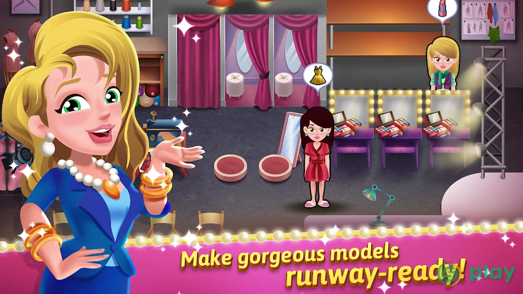 Top Model Dash - Fashion Time Management Game — скриншот 1