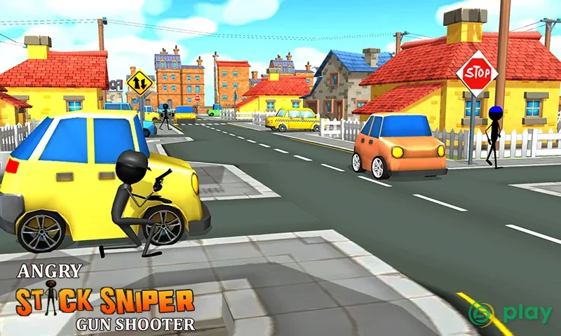 Angry Stick Sniper Gun Shooter — скриншот 3