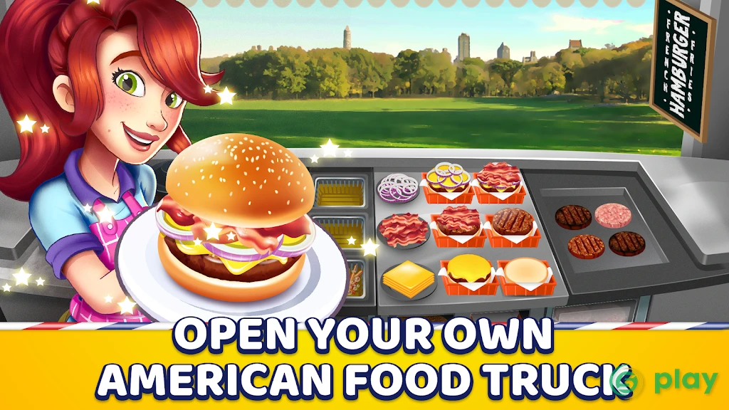 American Burger Truck - Fast Food Cooking Game — скриншот 1