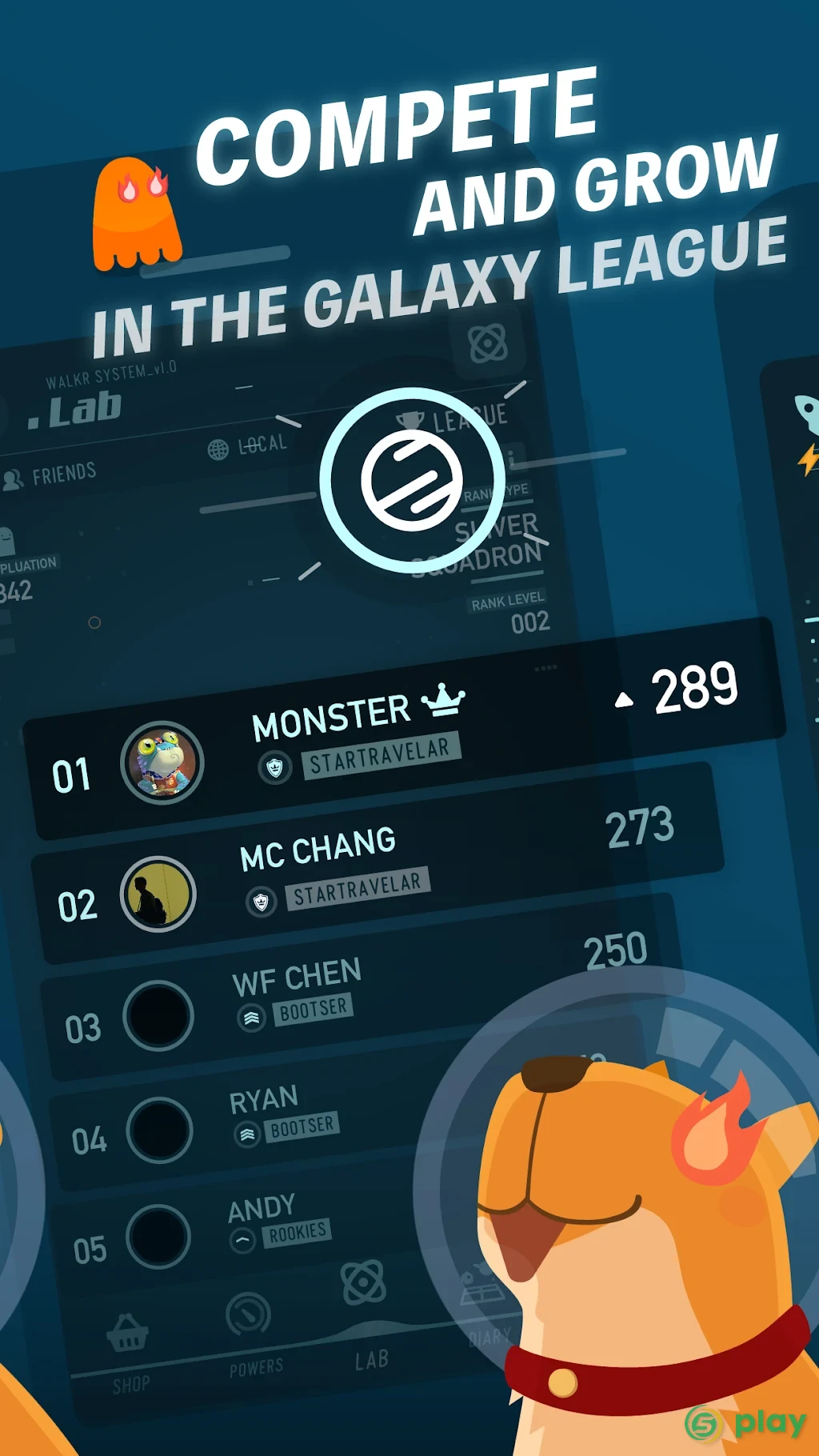 Walkr: Fitness Space Adventure — скриншот 4
