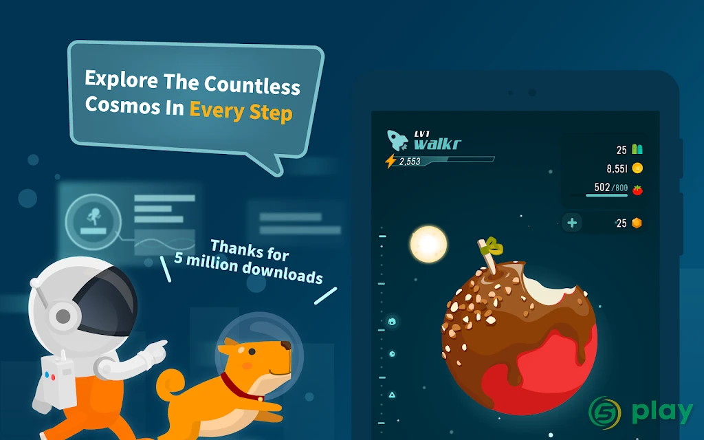Walkr: Fitness Space Adventure — скриншот 9