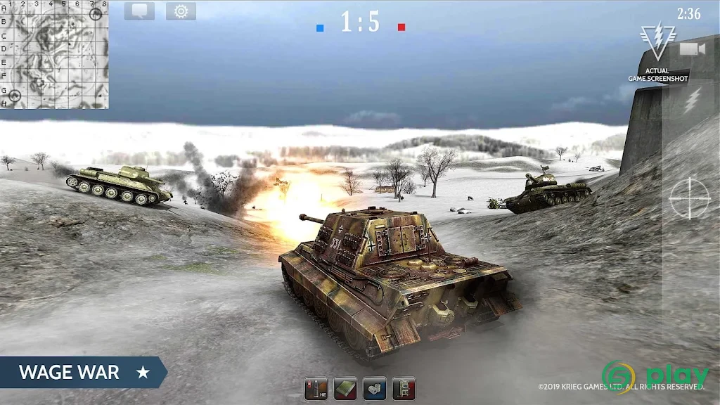 Armored Aces - 3D танки онлайн — скриншот 4