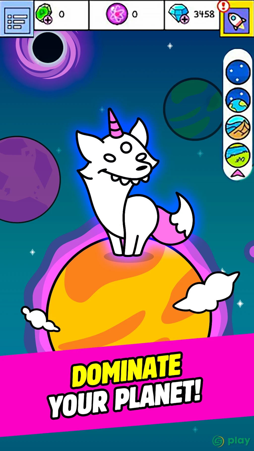 Evolution Galaxy - игра Межпланетных Мутантов — скриншот 4