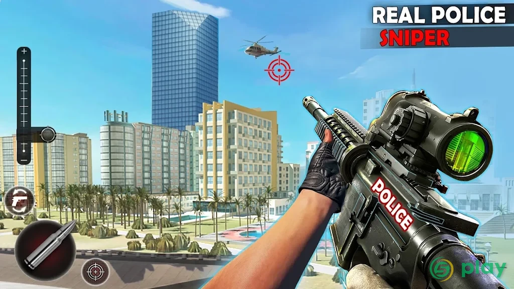 City Police Sniper 2018 - Best FPS Shooter — скриншот 2