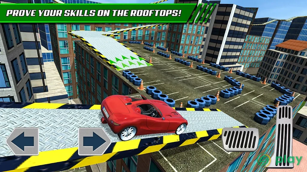 Roof Jumping Car Parking Games — скриншот 10