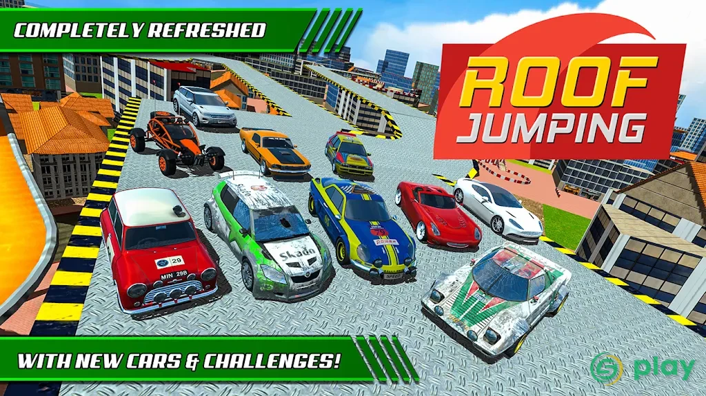 Roof Jumping Car Parking Games — скриншот 6