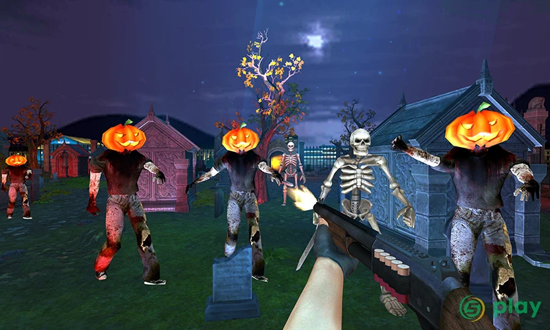 Dead Zombie Shooter - Graveyard fighting — скриншот 1