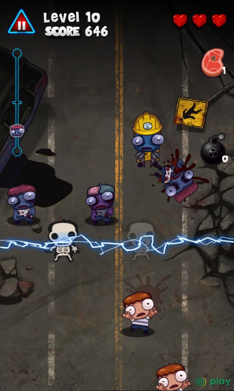 Сокрушитель зомби Zombie Smash — скриншот 1