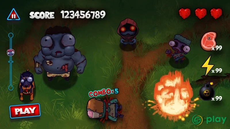 Сокрушитель зомби Zombie Smash — скриншот 7