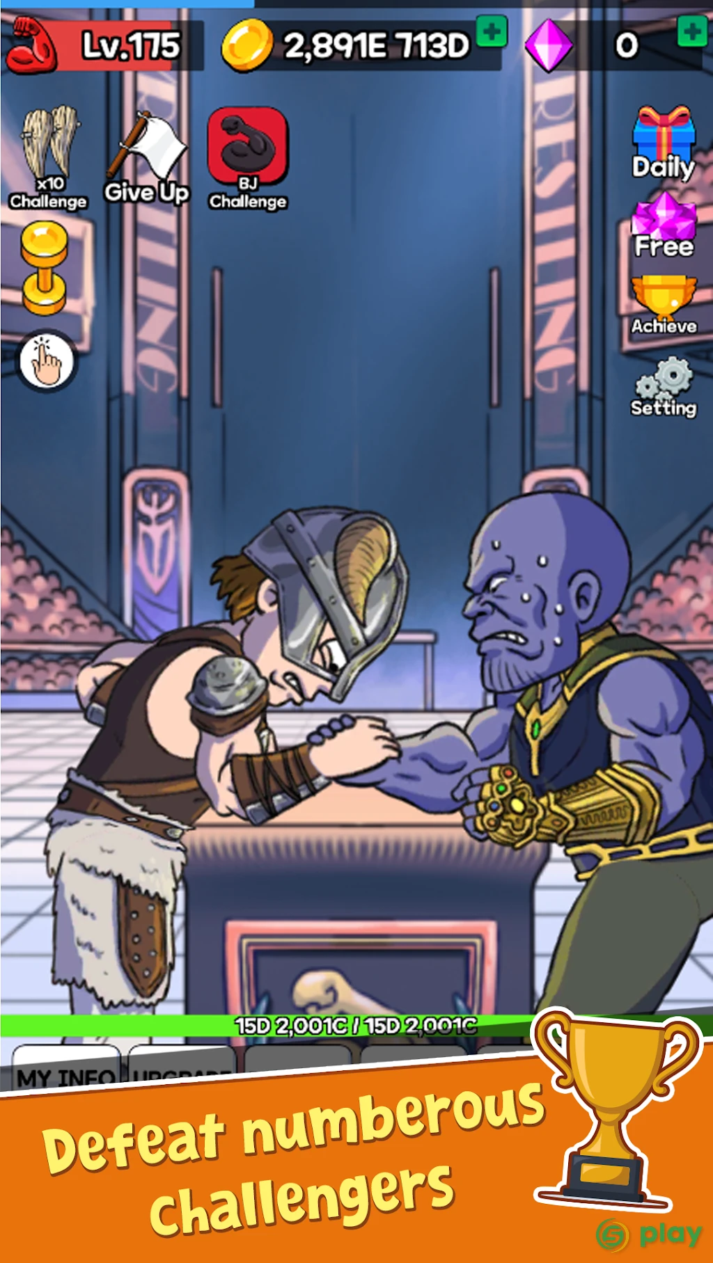 Arm Wrestling Clicker — скриншот 6